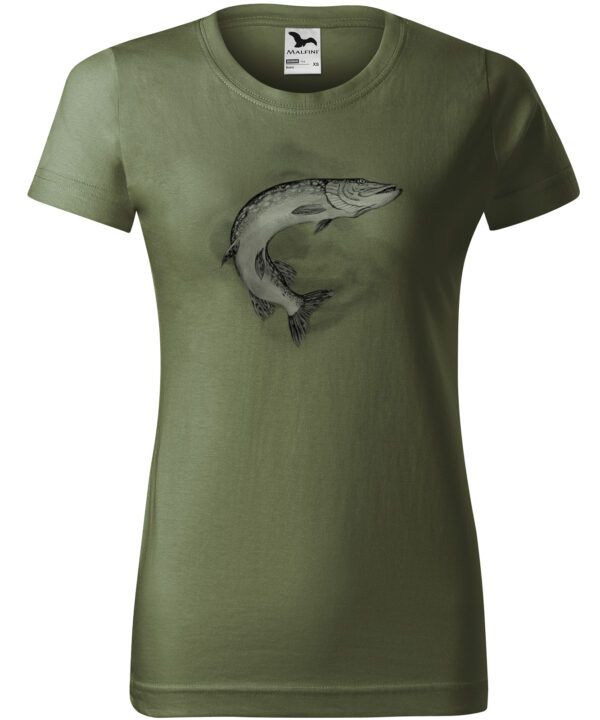 Női póló csuka (közép khaki)