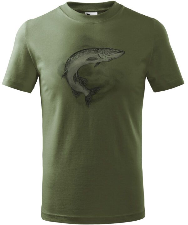 Gyermek póló csuka (2.) (közép khaki)