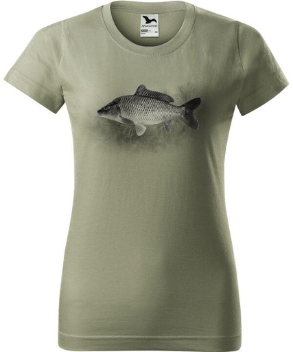 Női póló ponty (világos khaki)