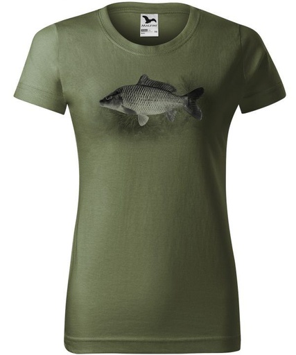 Női póló ponty (közép khaki)