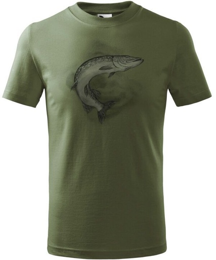 Gyermek póló csuka (2.) (közép khaki)